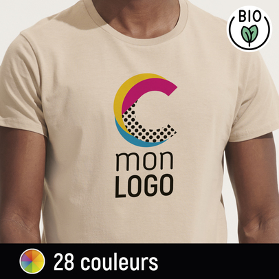 tshirt bio personnalisé avec logo