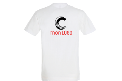 T-shirt Blanc 150g marquage 2 couleurs 1