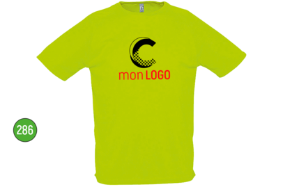 T-shirt respirant marquage 2 couleurs 4