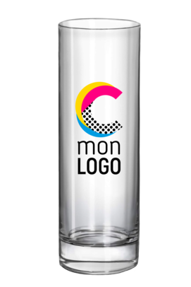 verre à cocktail tube personnalisé avec logo